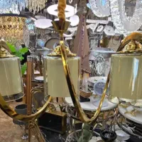 لوستر ۳ شعله با ابکاری فورتیک