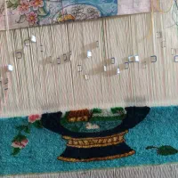 تابلو فرش نقشه سنتی همراه با وسایل کامل فروش فوری