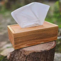 جای دستمال کاغذی چوبی