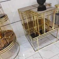 میز وسط و عسلی جلو مبلی فلزی استیل مدل آلمان|مبلمان خانگی و میز عسلی|آفتاب, |دیوار