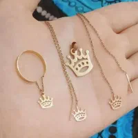 انگشتر طلا گوشواره طلا بدون کارمزد ۲درصد