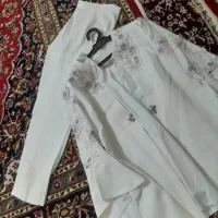 لباس عروس و کت وشلوار سفید