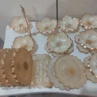 پیاله رزینی برای هفت سین و زیر لیوانی