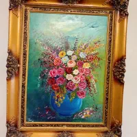 تابلوی نقاشی رنگ روغن هنر دست