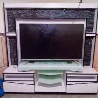 زیر تلویزیونی چوبی