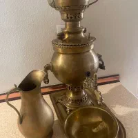 ست سماور و قوری و پارچ برنج|سماور، چای‌ساز، قهوه‌ساز|تهران, تجریش|دیوار
