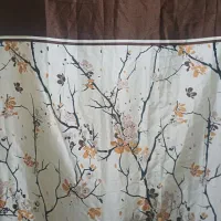 پرده ساتن طرح شکوفه