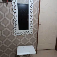 اینه .جاکفشی وپرده وگلدان