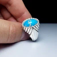 انگشتر  فیروزه ناب نیشابوری