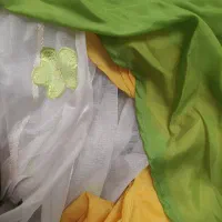 پرده حریر با دو عدد گوشواره حریر