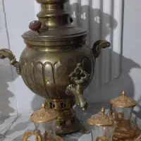 سماور برنجی زغالی