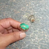 انگشتر قدیمی نقره فیروزه