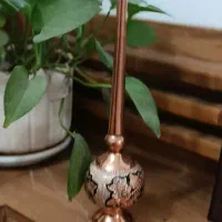 گلاب پاش مسی نقره کوب