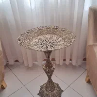 جا میوه برنجی پایه دار