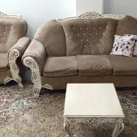 مبل شش نفره با میزغذا خوری هشت نفره|مبلمان خانگی و میز عسلی|اسلامشهر, شهرک الهیه|دیوار