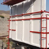 اتاق باری فلزی چوبی ده چرخ