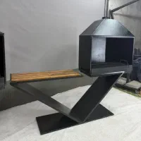 باربیکیو ذغالی با دودکش السانا