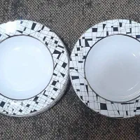 ۱۲ عدد بشقاب وخورشت‌خوری لوکس۲دست کامل نو آکبند