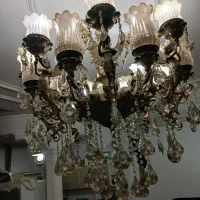 لوستر برنج|لوستر و چراغ آویز|آبیک, |دیوار