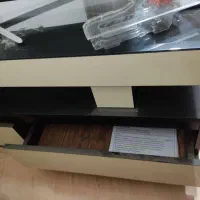 میز تلویزیون دو رو سفید و قهوه ای|میز تلویزیون|تهران, خلیج فارس|دیوار