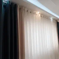 پرده حریر با مخمل کالیفرنیا