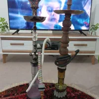 قلیان فلزی چوبی