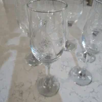 ست ۶ تایی جام(گیلاس خوری) کریستال خورشیدی