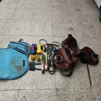 لوازم اسب زین دهنه درحد نو