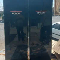 هیتاچی یخچال دو قلو شیشه اینه ای|یخچال و فریزر|بانه, |دیوار