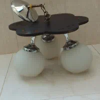 ۳ عدد لوستر با لامپ و زنگ