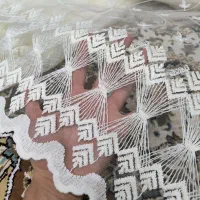 پرده توری سفید نو
