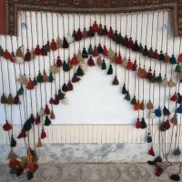 پرده آویز سنتی دست بافت