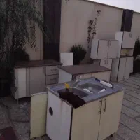 کابینت ام دی اف سالم با هود سینگ و شیر اهرمی کامل|آب‌چکان و نظم‌دهنده ظروف|کرج, کمال‌شهر|دیوار