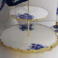 هفتسین رزینی قلم آبی|ظروف سرو و پذیرایی|خمینی‌شهر, |دیوار