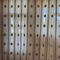 پرده حریر کتان جنس مرغوب|پرده، رانر، رومیزی|شهرکرد, |دیوار