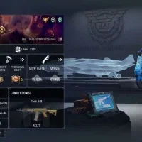 اکانت گاد دارای 5 بتل پس نیم. صیف نیست