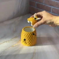 عسل خوری سرامیکی طرح زنبوری