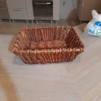 سبد بافت چوب و حصیر