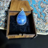 گردن آویز نقره کاملا دستساز لاجورد|جواهرات|ارومیه, |دیوار