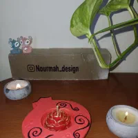 شمع دست‌ساز یلدا با زیره سنگ مصنوعی|صنایع دستی و سایر لوازم تزئینی|تهران, افسریه شمالی|دیوار