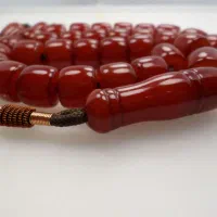 تسبیح کهربا۳۳عددی فاتورانی تراش تمام دست کد۳۱۲،۳۱۱|بدلیجات|سمنان, |دیوار