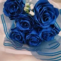 گل 6 شاخه آبی|گل مصنوعی|شیروان (خراسان), |دیوار