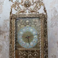 ساعت تمام برنزی بسیار سنگین و فاخر|صنایع دستی و سایر لوازم تزئینی|دیواندره, |دیوار