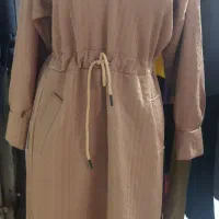 مانتو پاییزی جنس عالی فقط کرمی