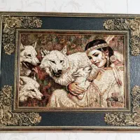 تابلو فرش گرگ