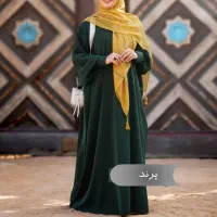 مانتو عبایی مجلسی زنانه مشکی کد baano2026