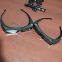 ۲ عددعینک سه بعدی سونی و سینک ترانسمیتر|تلویزیون و پروژکتور|ساری, |دیوار