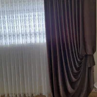 پرده به همراه دوعددوالان مخمل|پرده، رانر، رومیزی|سبزوار, قاضی زاد|دیوار