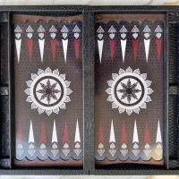 تخته نرد چرمی ساده وجامهره دار بامهره تاس فقط عمده|اسباب‌‌بازی|تهران, تهرانسر مرکزی|دیوار