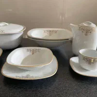 سرویس چینی زرین12نفره|ظروف سرو و پذیرایی|پاوه, |دیوار